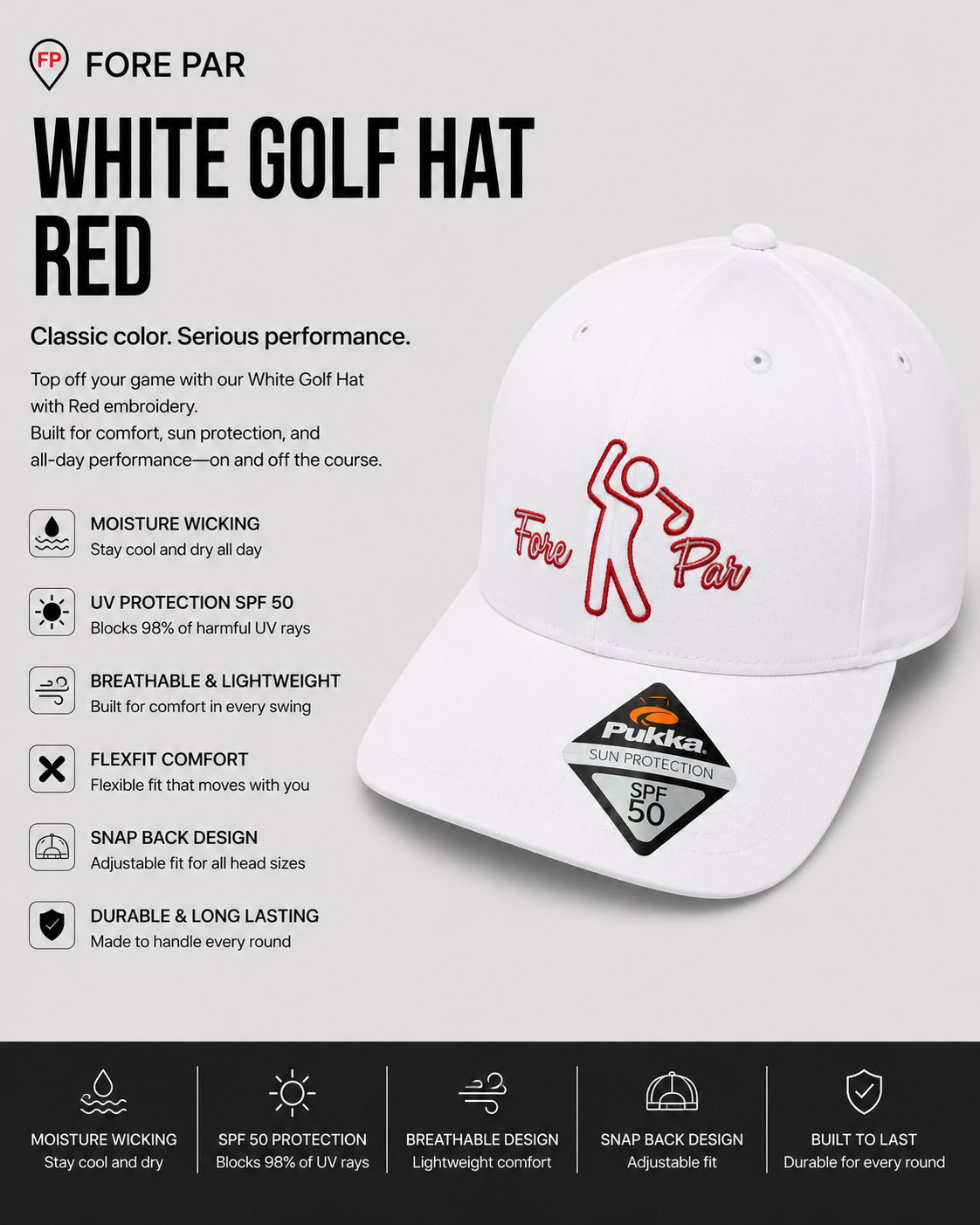 White w/ Red Fore Par Swingman