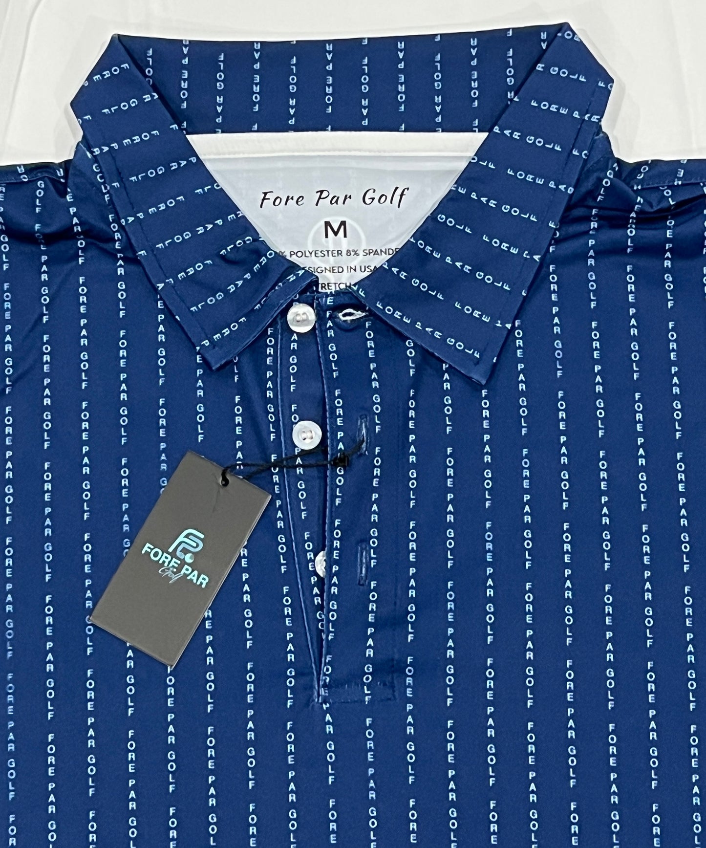 Fore Par Pinstripes Polo