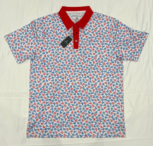 Fore Par Palm Tree Polo (Red)