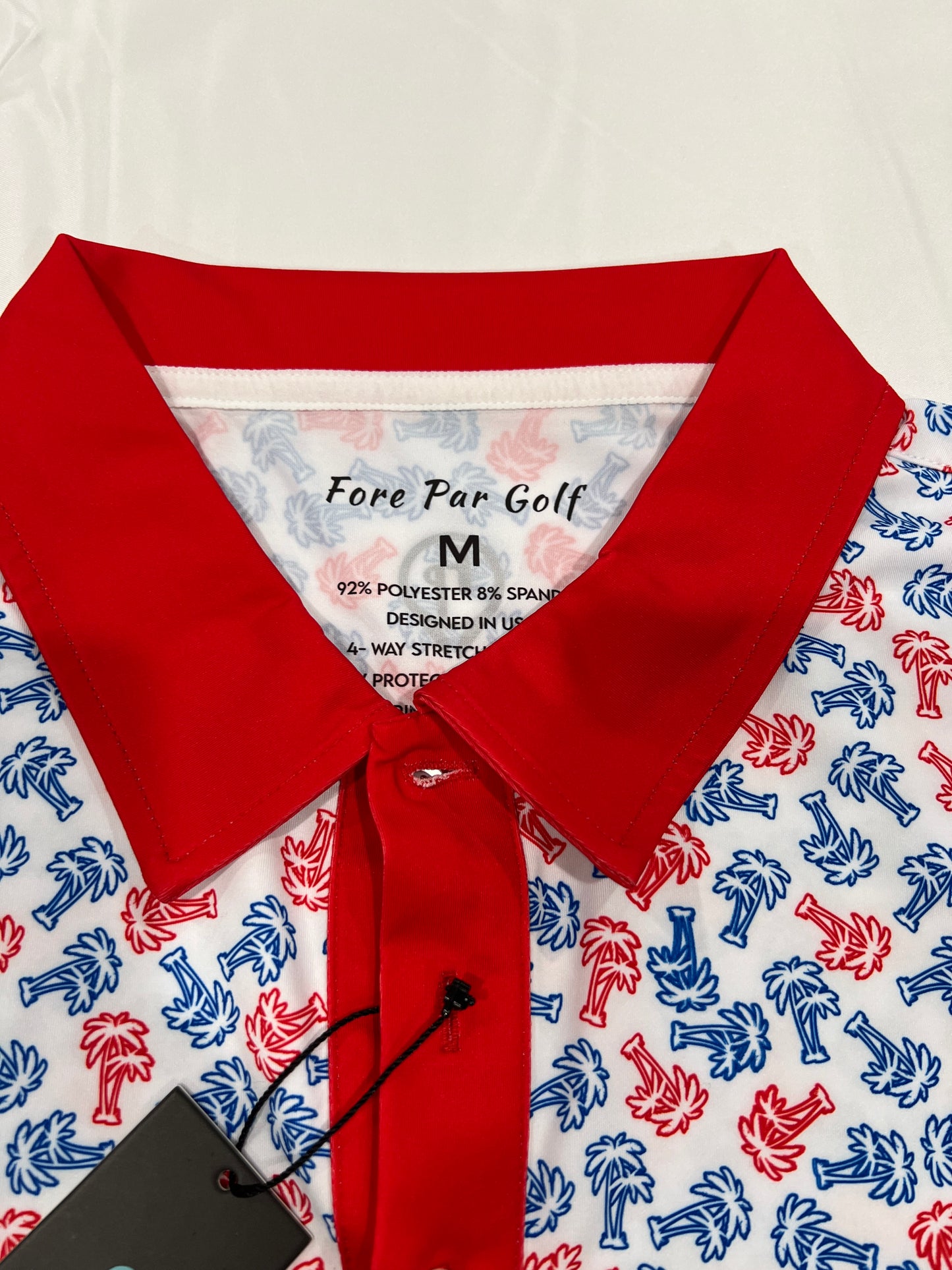 Fore Par Palm Tree Polo (Red)