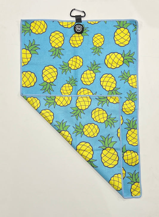 Pineapples Magnetic Golf Towel