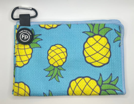 Pineapples Magnetic Golf Towel