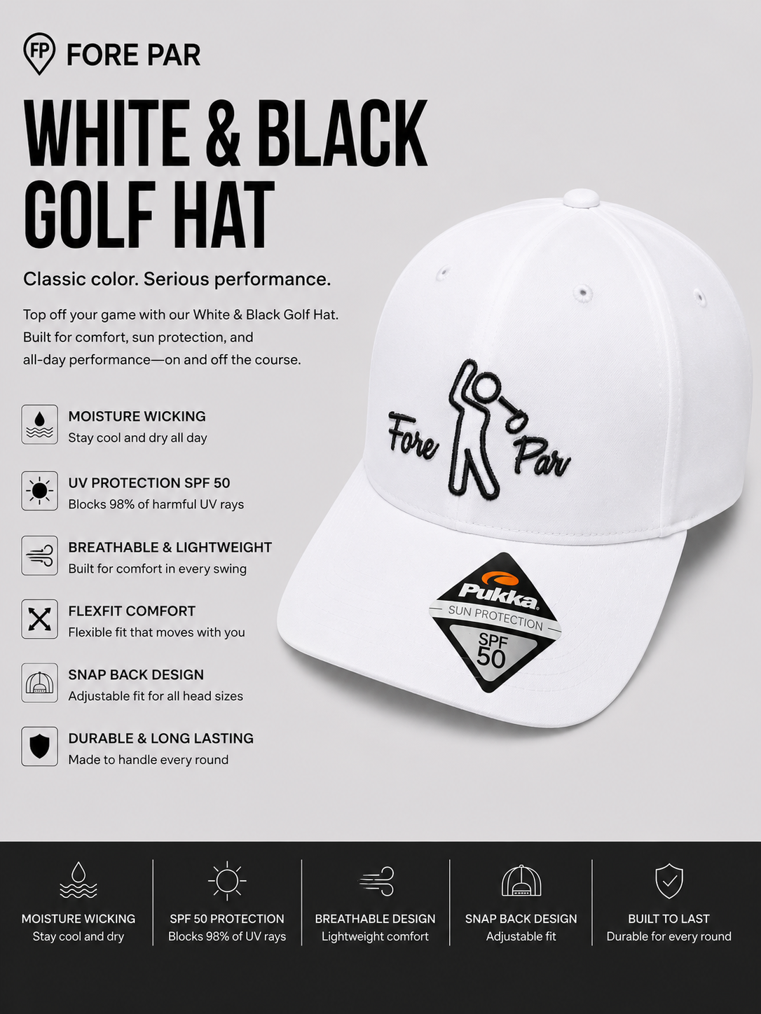 White w/ Black Fore Par Swingman