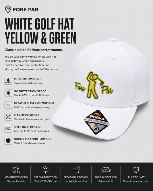 White w/ Green and Yellow Fore Par Swingman