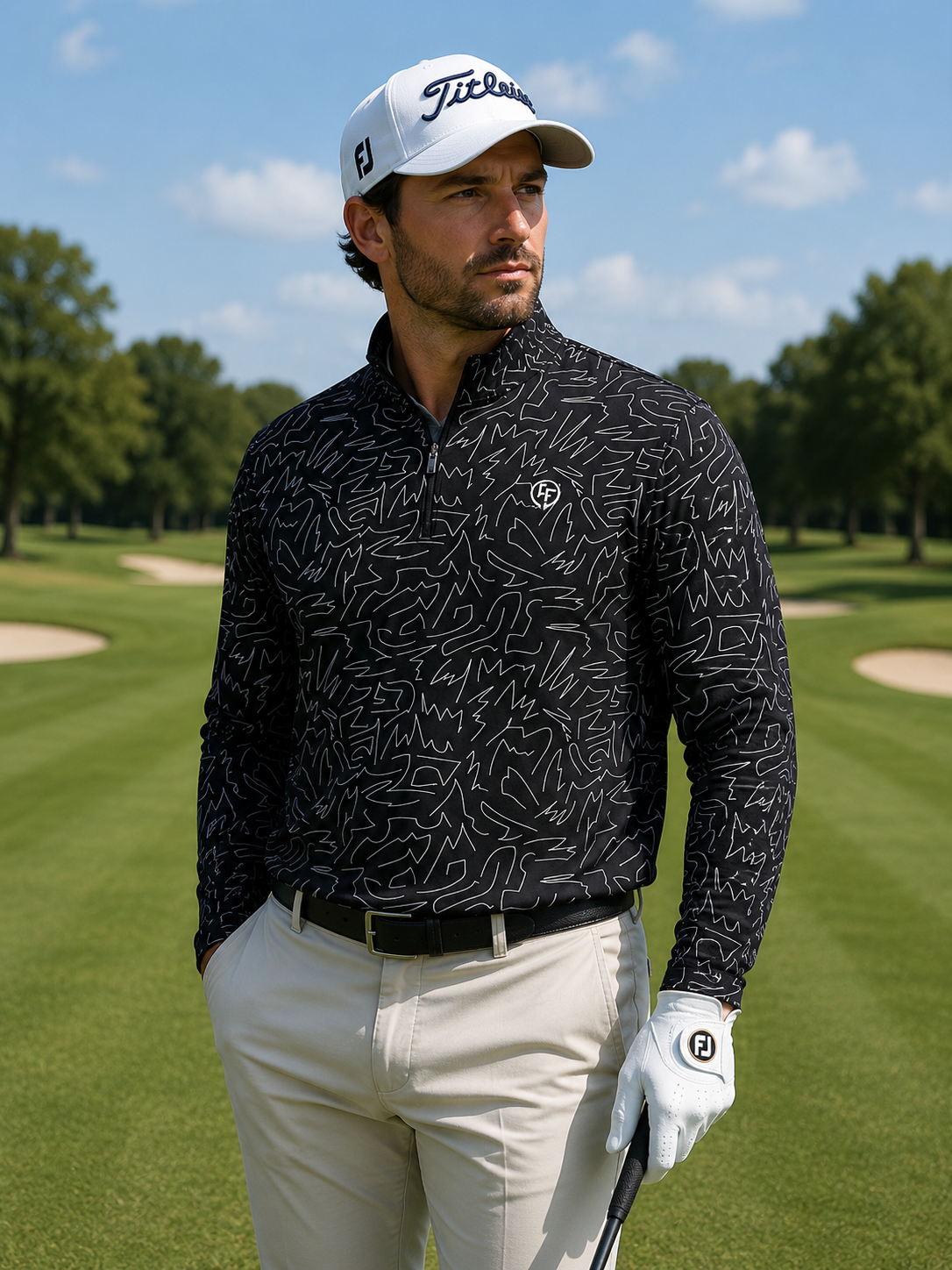 Zig Zag Quarter Zip