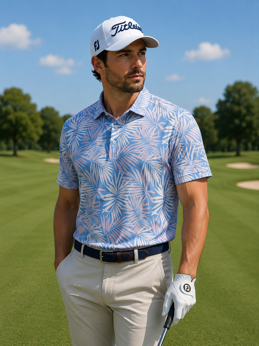 Tropical Leaf Performance Polo