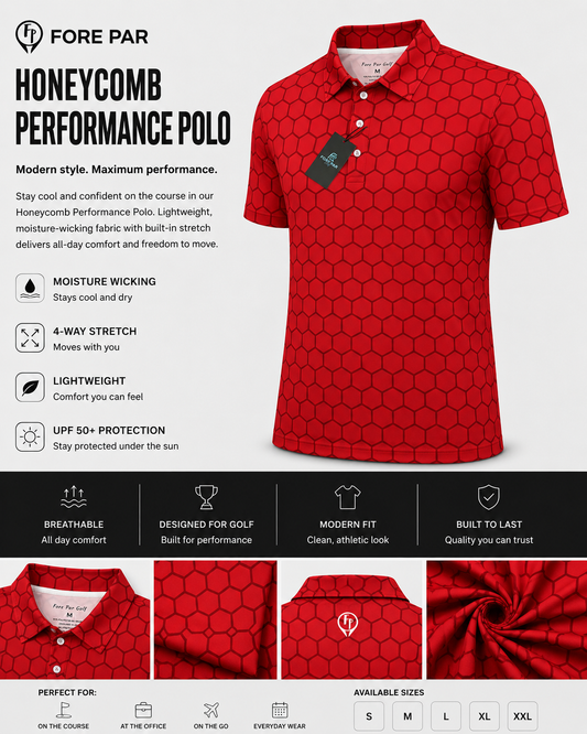 Fore Par Hexagon Polo