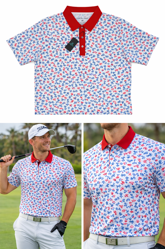Fore Par Palm Tree Polo (Red)