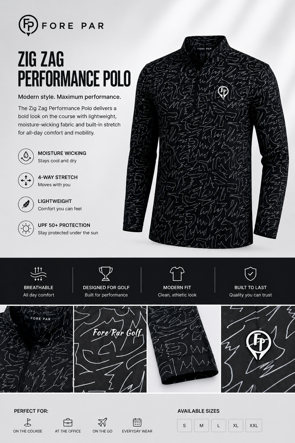 Zig Zag Quarter Zip