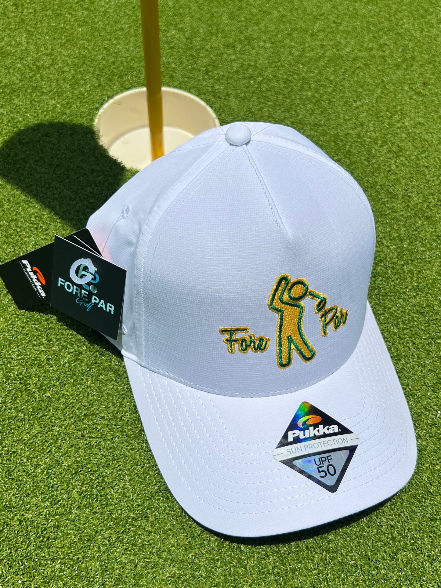 White w/ Green and Yellow Fore Par Swingman